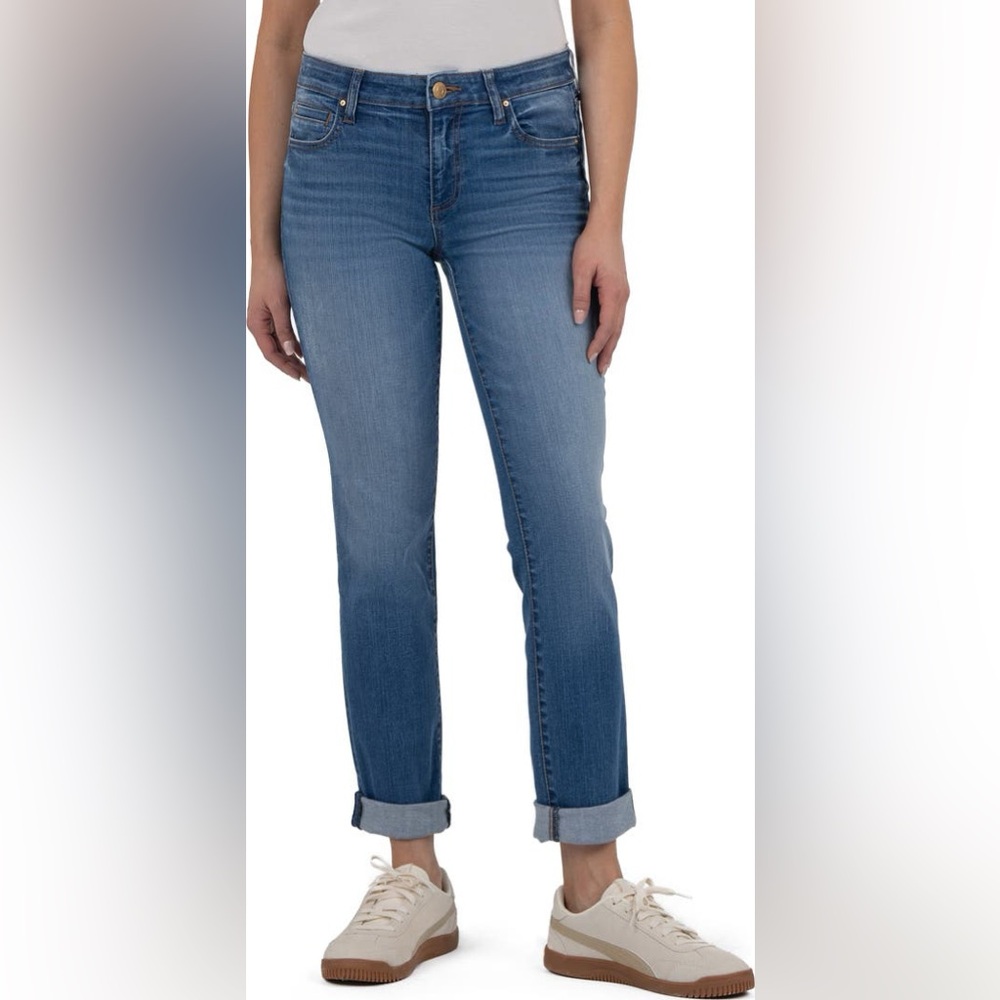 Kut from the Kloth Catherine Cuffed Hem Boyfriend Jeans